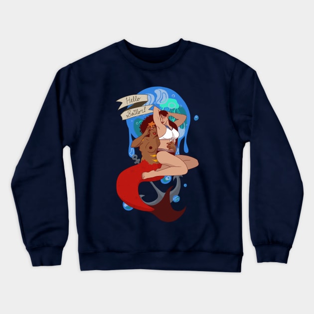 Hello Sailor! Ladies NSFW Crewneck Sweatshirt by bones